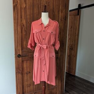 US 6 Rag & Bone Coral Silk Blend Dress